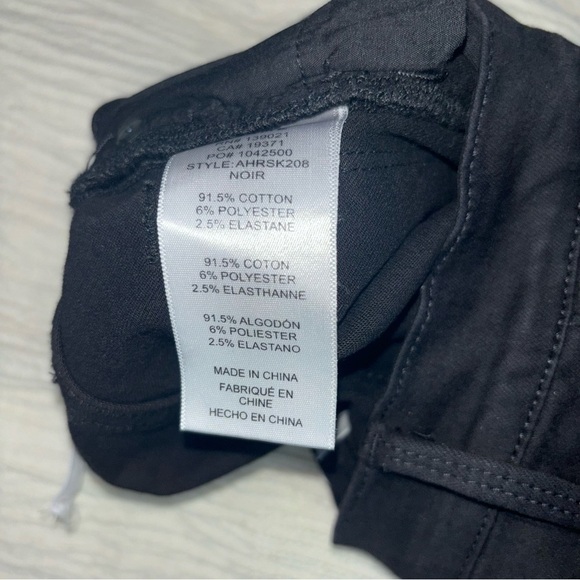 FRAME Ali High Rise Skinny Jeans Black Size 25 - Picture 12 of 13